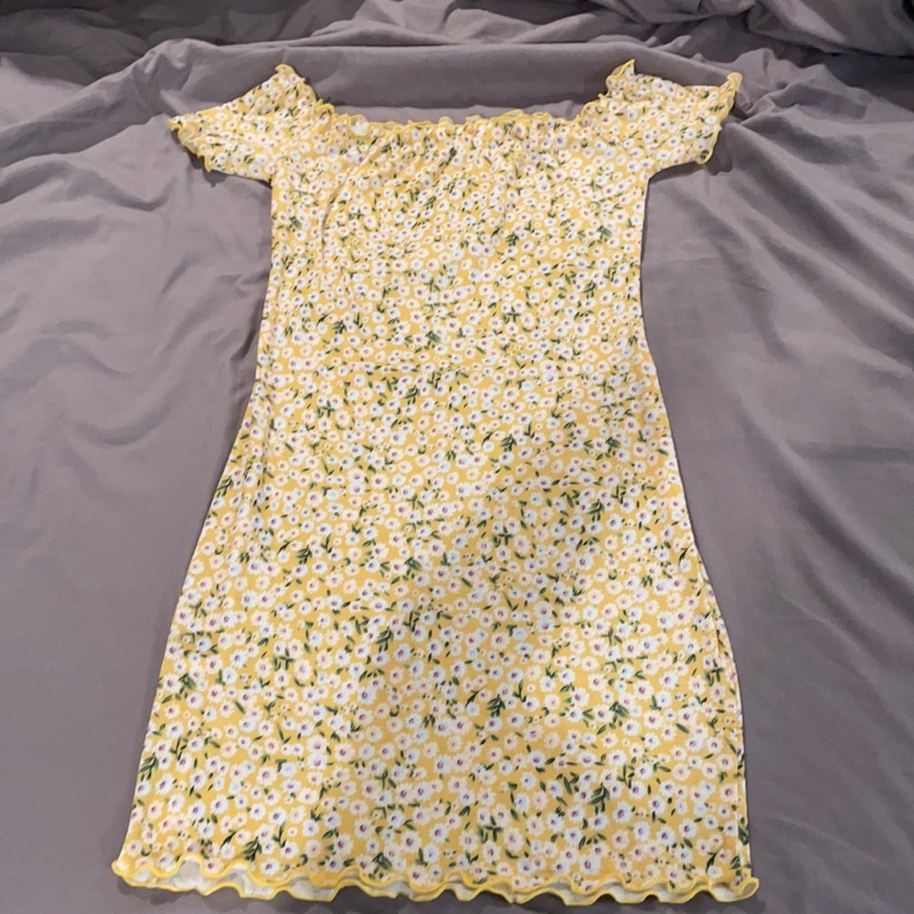 Shein form fitting floral dress